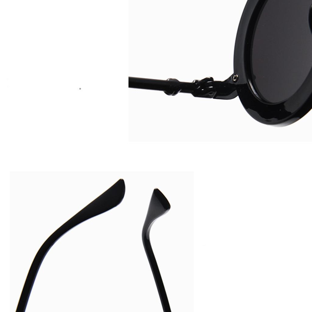 European and American Trends New Sunglasses Ladies Round Frame Burt's Bees Sunglasses Fashion Letters Online Celebrity Glasses.