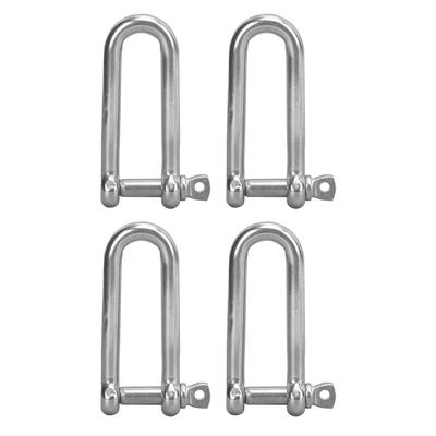 4 Stück Edelstahl U-Bügel Verlängern U-Schlingen Schrauben Drahtseil Hebeschäkel 8mm 0.3in