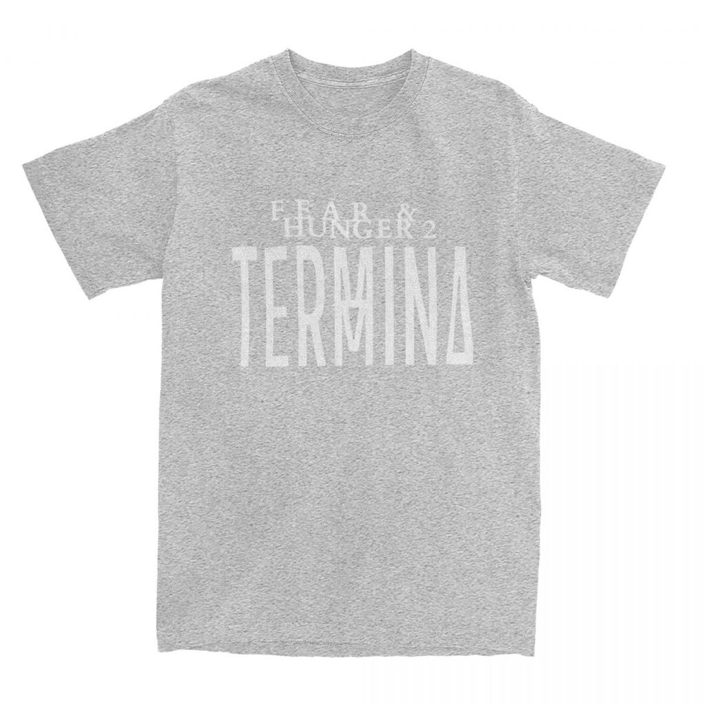 T Shirt Fear And Hunger Termina Cotton T-Shirts Video Game Hipster Tshirt for Couple Summer Y2K Casual Casual Short Sleeve Tops