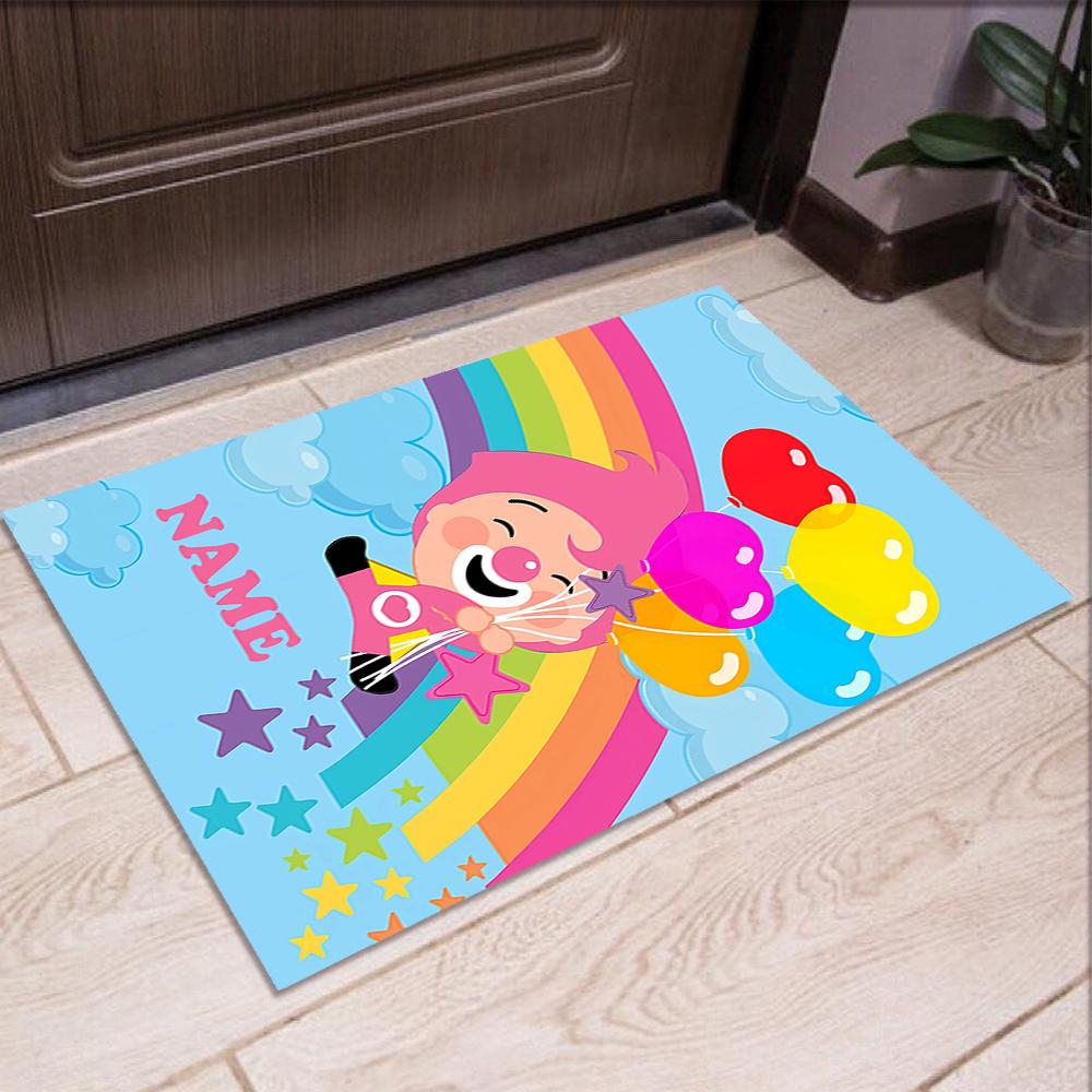 Custom Name Plim Plim Printed Carpet,Rug for Office Chair Living Room Bedroom Kitchen Room Decor Gifts.