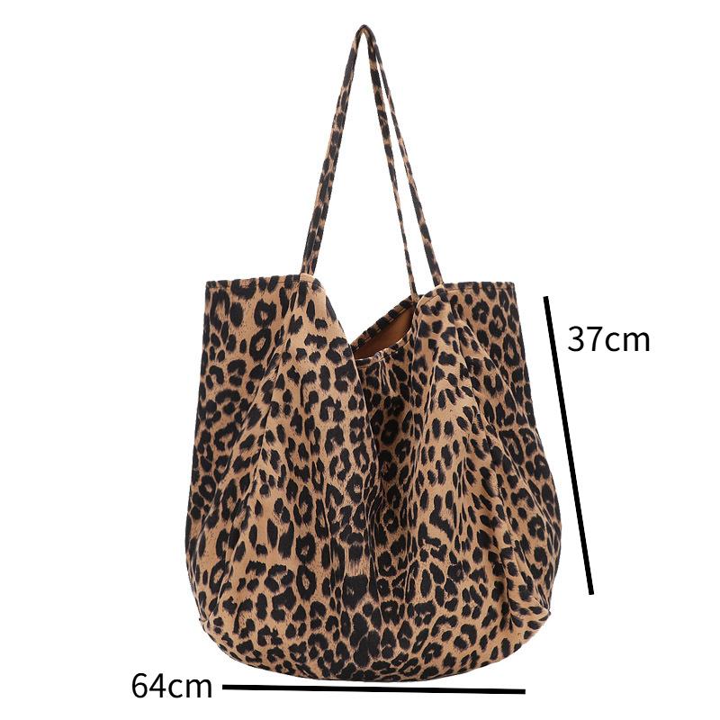 Новая модная большая вместительная сумка с леопардовым принтом — фото 7