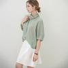 Kelly Donahue Flow Banding Satin Skirt Cream