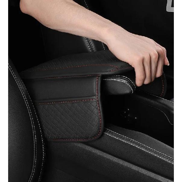 Universal Car Arm Rest Cushion PU Leather Breathable Center Console Box Cover Anti Scratch Armrest Box Protector Cover Wholesale
