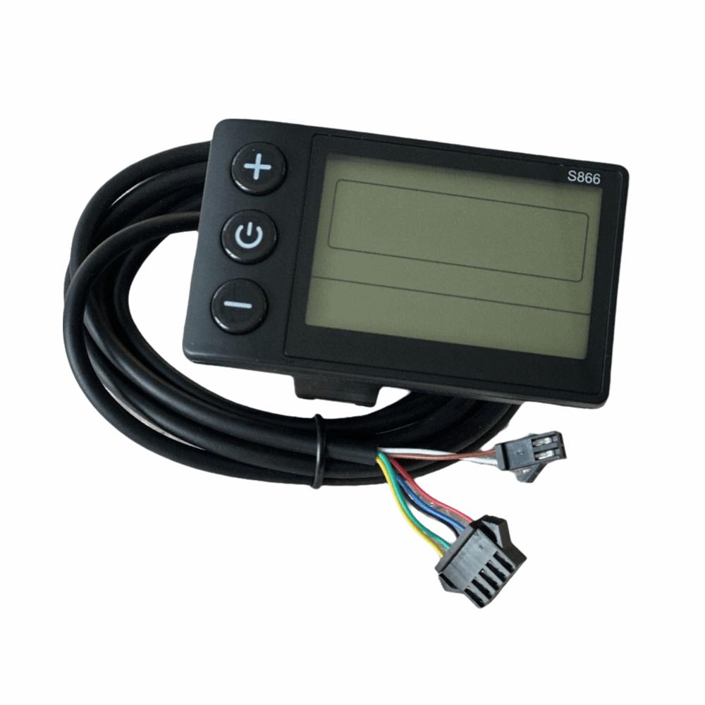 S866 Electric Bicycle Display 24V 36V 48V E-bike LCD Display Instrument Electric Scooter