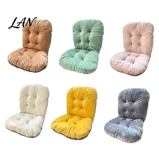 Thickened Chair Cushion for Home with Back Support, Cozy Plush Seat Washable Pad Ties, Soft Warm Office Dining Chairs Lumbar Support Pillow