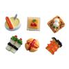 Simulation Food Toy Charms & DIY Resin Accessories: Cake, Bread, Phone Case, Hair Clips, Refrigerator Magnets, Stickers.