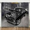 Curtain Race Racing 3D Digital Printing Blackout Curtain Punching