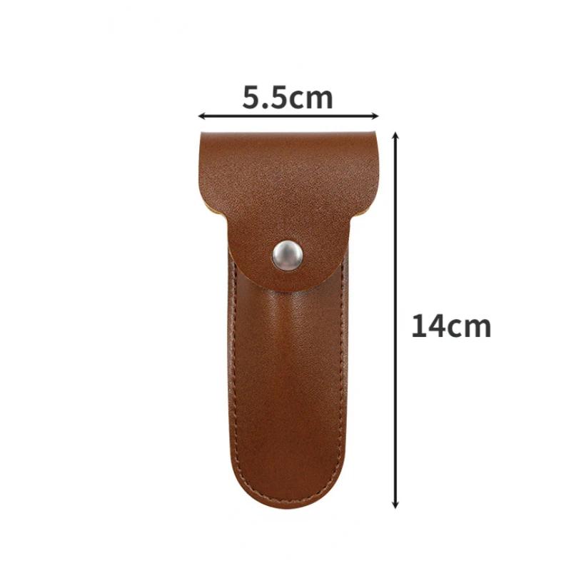 New Adjustable Safety Razor Mens Folding Shaving Double Edge Classic Safety 5 Pcs Titanium Coated Blades And Shaver Holder