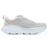 Hoka One One Bondi 8 Wide Low Top Running Shoes Women Running Shoes Gray 1127954-HMLR