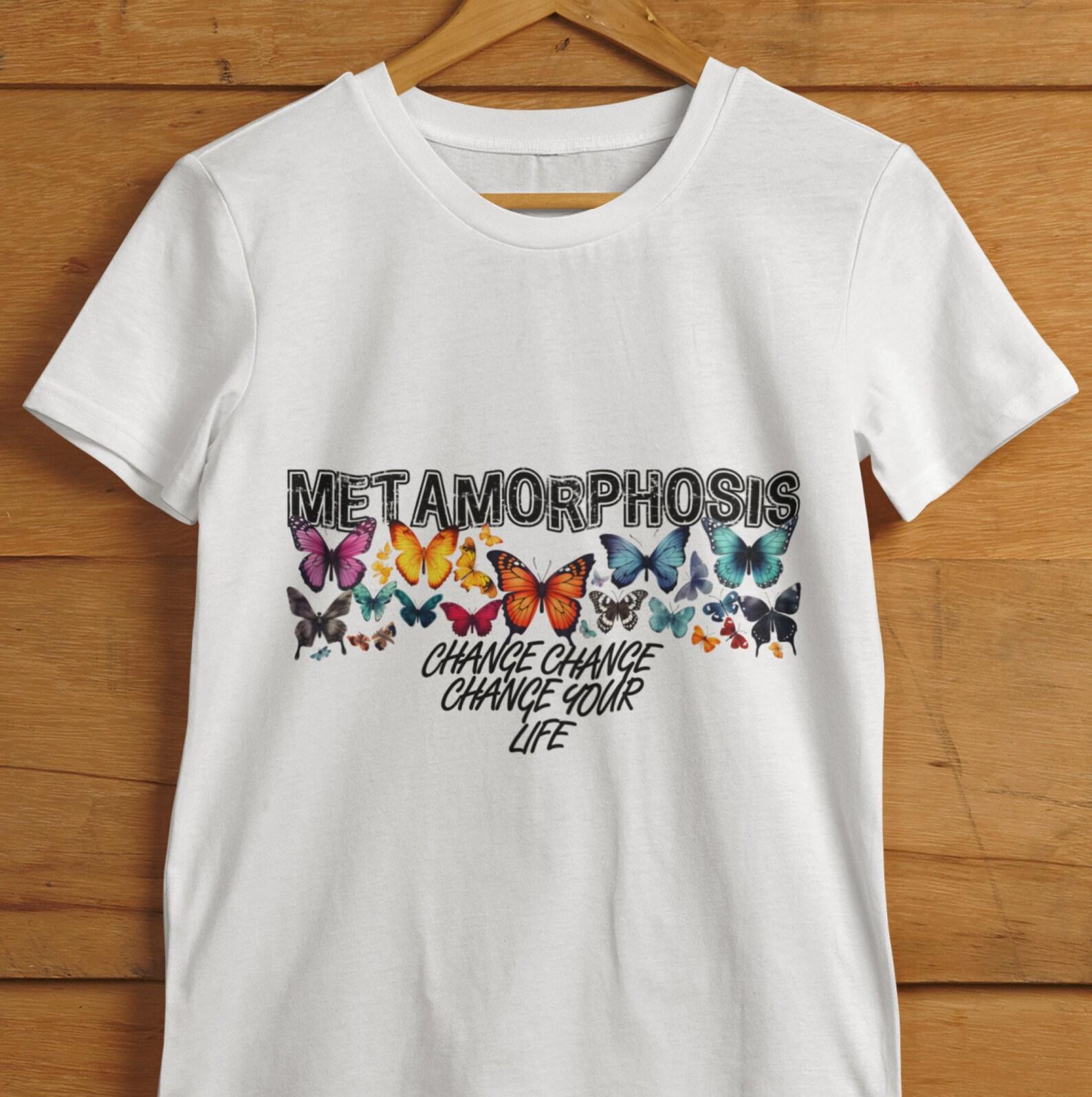 Butterfly Metamorphosis T-Shirt: Unisex Cotton Nature Top XL