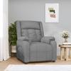 VidaXL Electric Recliner Light Grey Fabric 3143567
