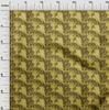 oneOone Cotton Flex Dark Mustard Fabric Asian-Tie & Dye- Texture Craft Projects Decor Fabric Printed By The Yard 40 Inch
