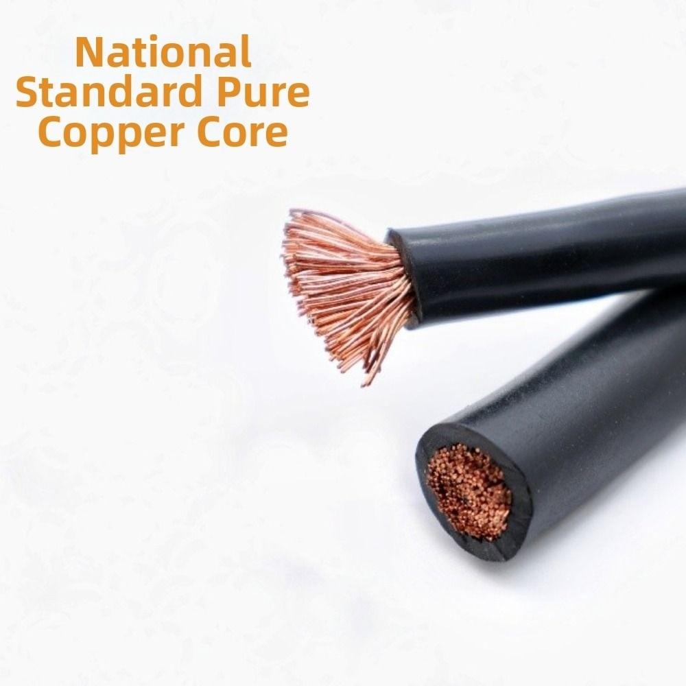 2pcs 2AWG Gauge Battery Inverter Cable Waterproof Starter Cable Set For Trucks Boats Motorcycle