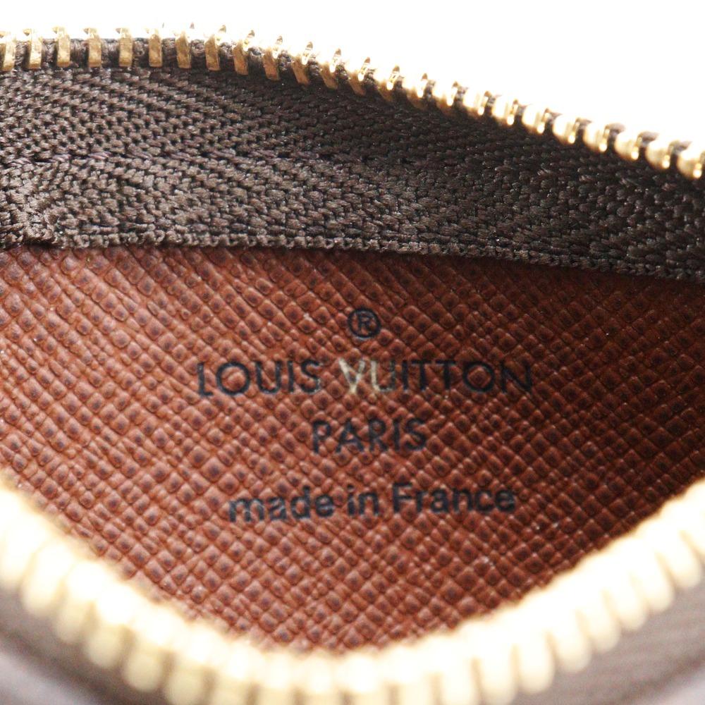 Louis Vuitton Pochette Cre Coin Purse M62650 Brown Monogram Canvas Unisex Used