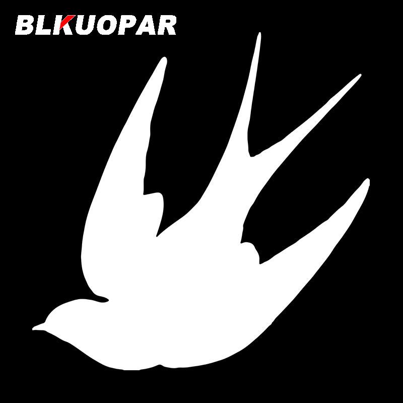 BLKUOPAR for Flying Swallow Silhouette Car Stickers Simple Sunscreen Decals Fashionable Windshield Vehicle Decor Car Label