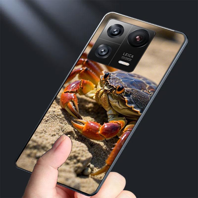 Unique Animal Crab Phone Case For Xiaomi Poco F7 Ultra X7 X6 M8 M7 M6 M4 M3 Pro X4 Mi 15 15T 14 14T 12T 12S 10T Pro 12 11 Lite C