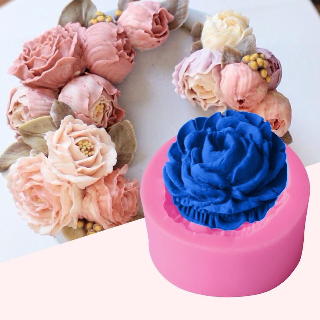 Cake decorating tools 3D Rose Flower Silicone Mold Fondant Gift Decorating Chocolate Cookie Soap Polymer Clay Baking Molds