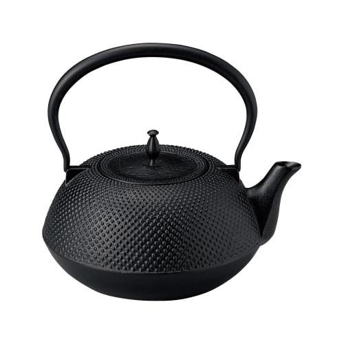 Tonami Shoten Nambu Iron Kettle, Flat, Arare, IH Compatible (Black), 1.5L, 1999-11