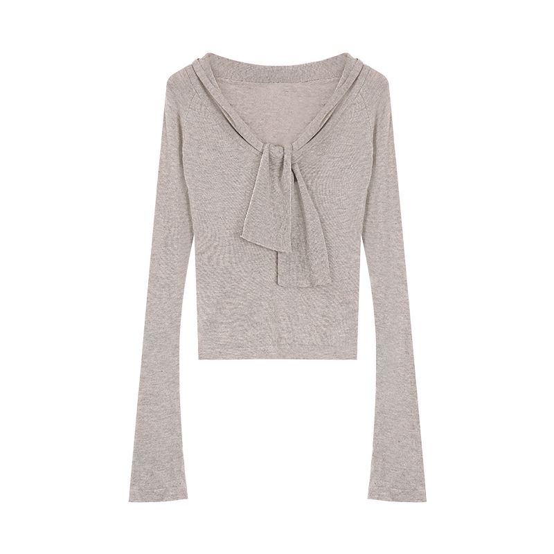 Sexy Pure Desire Suit Sexy V-neck Long-Sleeve Knitwear Tops Female Autumn High Waist Hip Lift Short Pants Two-piece Set