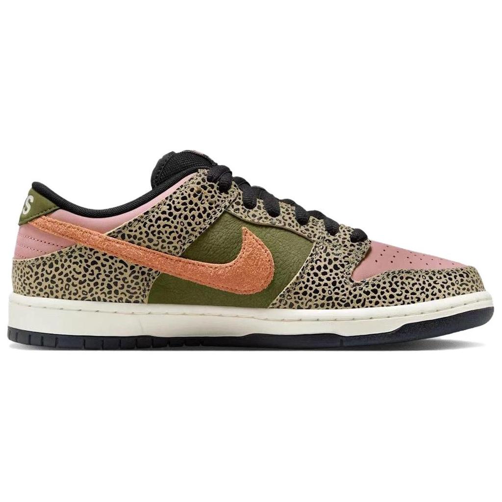 Nike Arts-Rec x Dunk Low SB For Recreational Use Unisex Sneakers Multi-Color Khaki Amber-Brown IH3211-200
