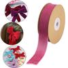 Velvet Ribbon with Spool Flocking Ribbons Florist Ribbon Single Face Velvet Ribbon Roll for Gift Wrapping Birthday Invitation