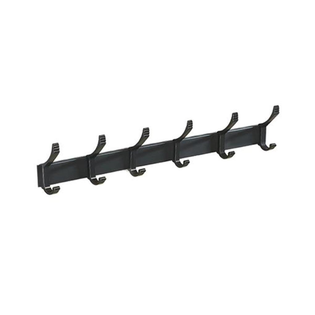 12-Hook Hanger (Black)/Wall-Mounted Bathroom Hanger/Bag Hanger