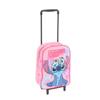 Sac à Dos Trolley Lilo et Stitch rose – 31 cm – Maternelle PS MS GS - Enfant 3 à 5 Ans - Couleur:Rose Taille:Taille Unique - Rose