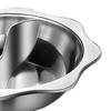 Stainless Steel Double Flavor Hot Pot Thickened Base for Restaurant Home Induction Cooker