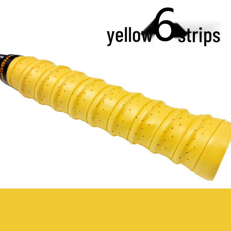 Fangcan Dragon Bone 6-Pack Anti-slip Perforated Badminton Racket Grips with EVA Ridge