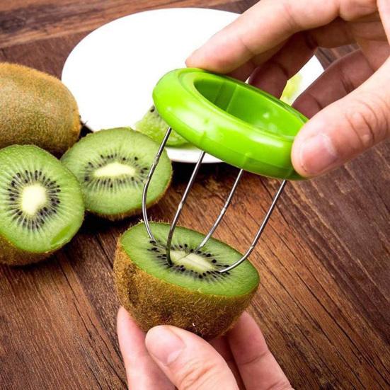 Fruchtschäler Müheloses Kiwi-Fruchtschalenentferner-Werkzeug mit Edelstahlklinge Ergonomischer Griff Multifunktionales Küchengerät