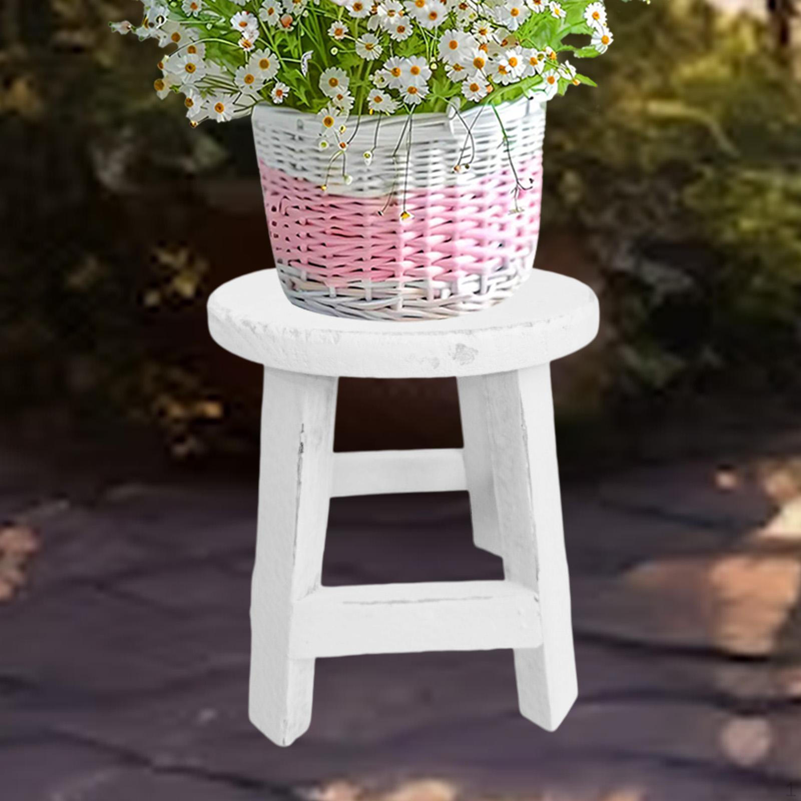 

Подставка для цветочного горшка с деревянной конструкцией для настольного использования белый