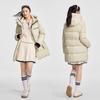 Qianrengang Women's Mid-Length Hooded Down Jacket Y309099Y