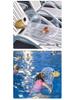 Transparent Duck Sitting Inflatable Swimming Ring for Infants and Kids (2-6 Years)