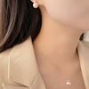 French Retro Pearl Zircon Necklace with Simple Clavicle Chain Niche Design Sense Decoration