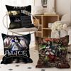 A-Alice M-Madness R-Returns Classic Cushion Cover Car Throw Pillow Case For Sofa Car Christmas Gift 40X40Cm 45X45Cm