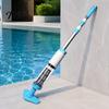 Automatic Pool Bottom Sweeper Handheld Vacuum with Pole, Cordless Rechargeable Hot Tub Vacuum, Easy Operation Cleaning Device Powerful Suction
