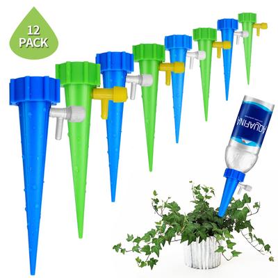 Automatic Drip Watering Spikes Adjustable Water Flow Plant Watering Devices with Switch Control