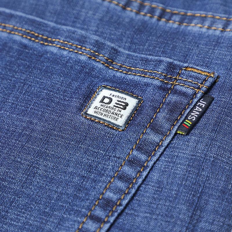 Yiliteng Herren Business Casual Knitterfreie Stretch-Denim-Jeans