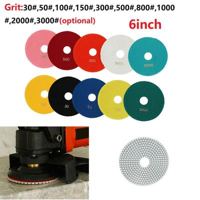 Dry/Wet Polishing Pad Polishing Pad 150mm 6 Inch Discs