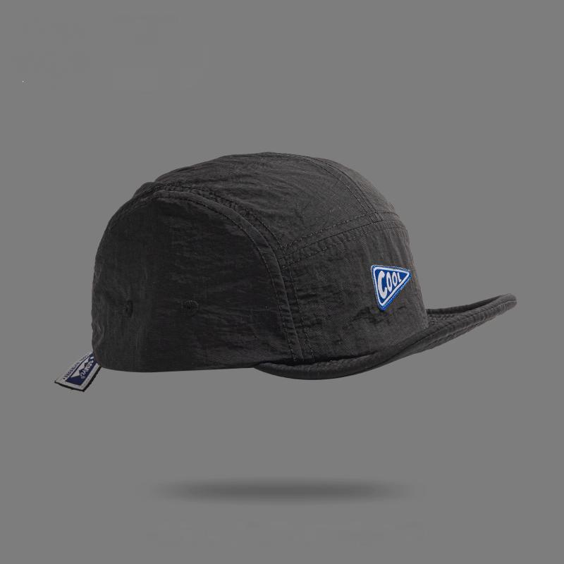 Unisex Vintage 5-Panel Bestickte Kappe mit kurzem Schirm - Schnelltrocknende Outdoor-Sonnen-Baseballkappe, für Männer Frauen Täglichen Sport