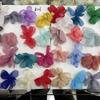 Burnt Edge Gauze Flower Trim Earrings - Petal Jewelry for DIY Holiday Style