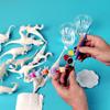 6pcs/8pcs, DIY Coloring Dinosaur Toys, Graffiti White Model Paintable Toy, Children's Creative Fill-in-the-Blank Puzzle Toy Gift
