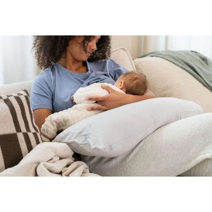 Doomoo Pregnancy Pillow and Nursing Pillow Maxxy - XXL Size - Ultra Comfortable, Grey