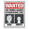 Rick And Morty Mens Wanted T-Shirt