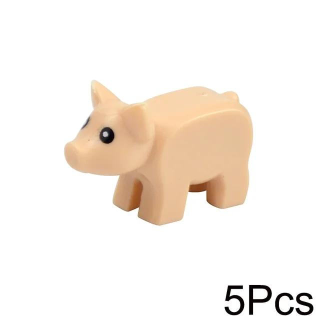 

Non-Toxic Moc Animals Building Blocks Flamingo Swan Otter Cat Dog Pug Chick Duck Eagle Sheep Owl Rabbit Diy Model Brick Toys For Children