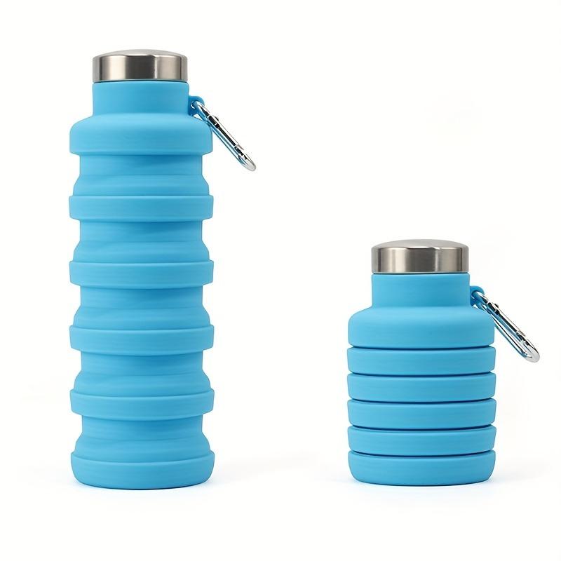 1pc Silicone Folding Sports Water Bottle Portable Outdoor Travel Water Cup Easy To Store Retractable Cu