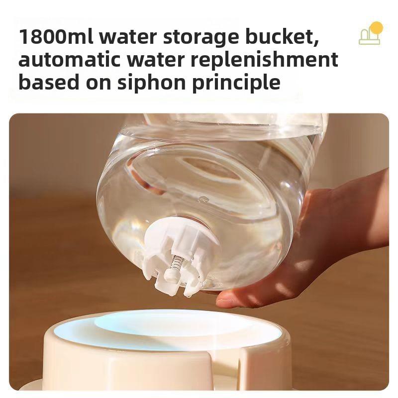 Hranitor Automat pentru Pisici, Bol de Apă pentru Pisici și Câini, Dispenser de Apă pentru Animale de Companie Două în Unu, Articole pentru Animale de Companie, Ustensile pentru Băut