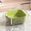 Kitchen Double-layer Drain Basket, Vegetable Washing Basin, Drain Basket, Large Capacity for Kitchen Use