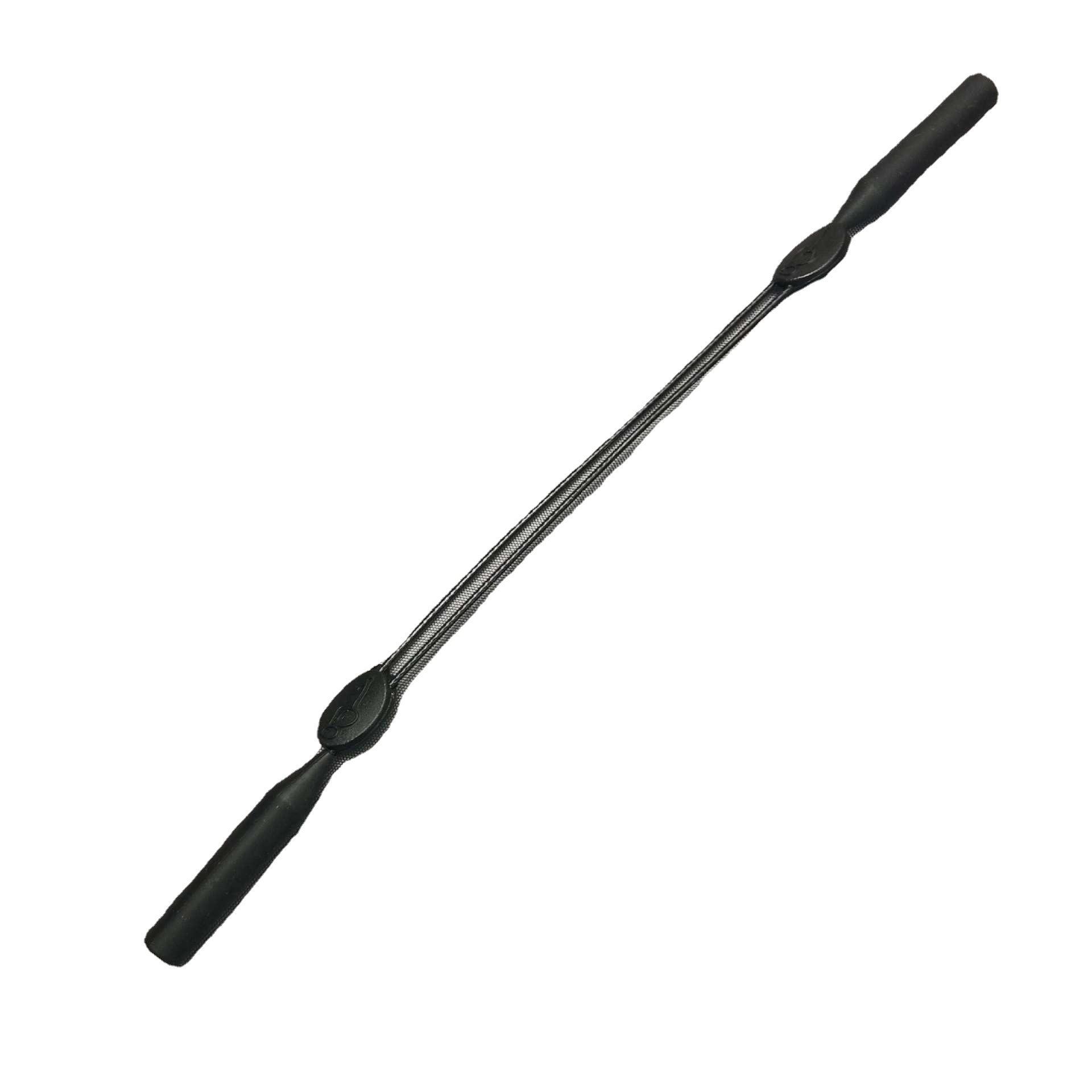 

1 шт. Регулируемый спортивный шнурок для очков из стальной проволоки, цепочка для очков от скольжения, держатель с ушными крючками, шнурок для детских, мужских и женских очков чёрный