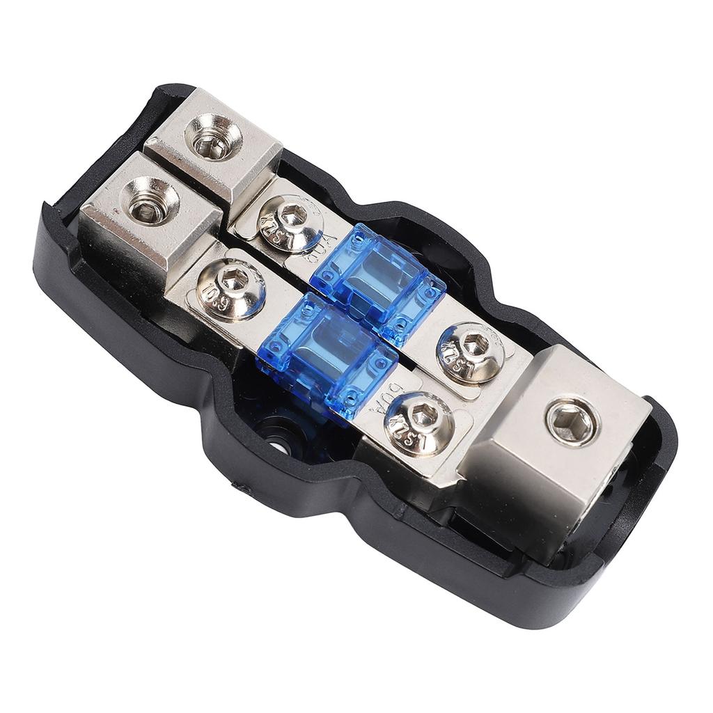 Mini ANL Fused Distribution Block Kit 1 in 2 Out with 60A 80A 100A Fuses For Automotive RV Yacht Power System